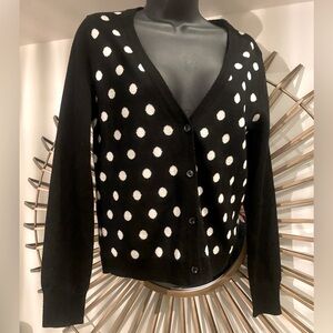 Polka dot sweater , washable merino wool